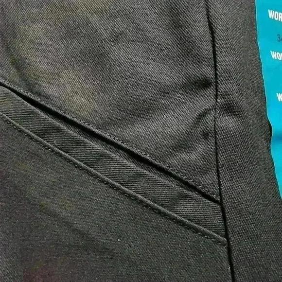 Dickies Mens Work Pants Relaxed Fit Straight Leg Flat Front Flex Pant Black - Picture 4 of 12